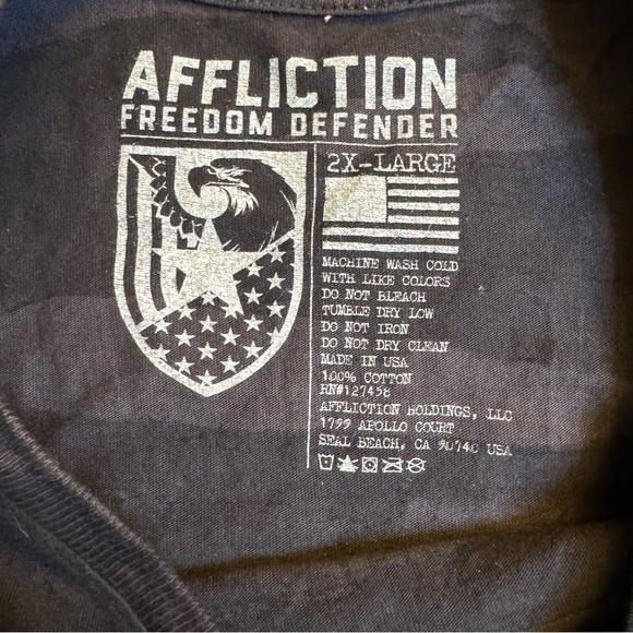 Affliction Freedom Defender graphic camo tee - Picture 5 of 7